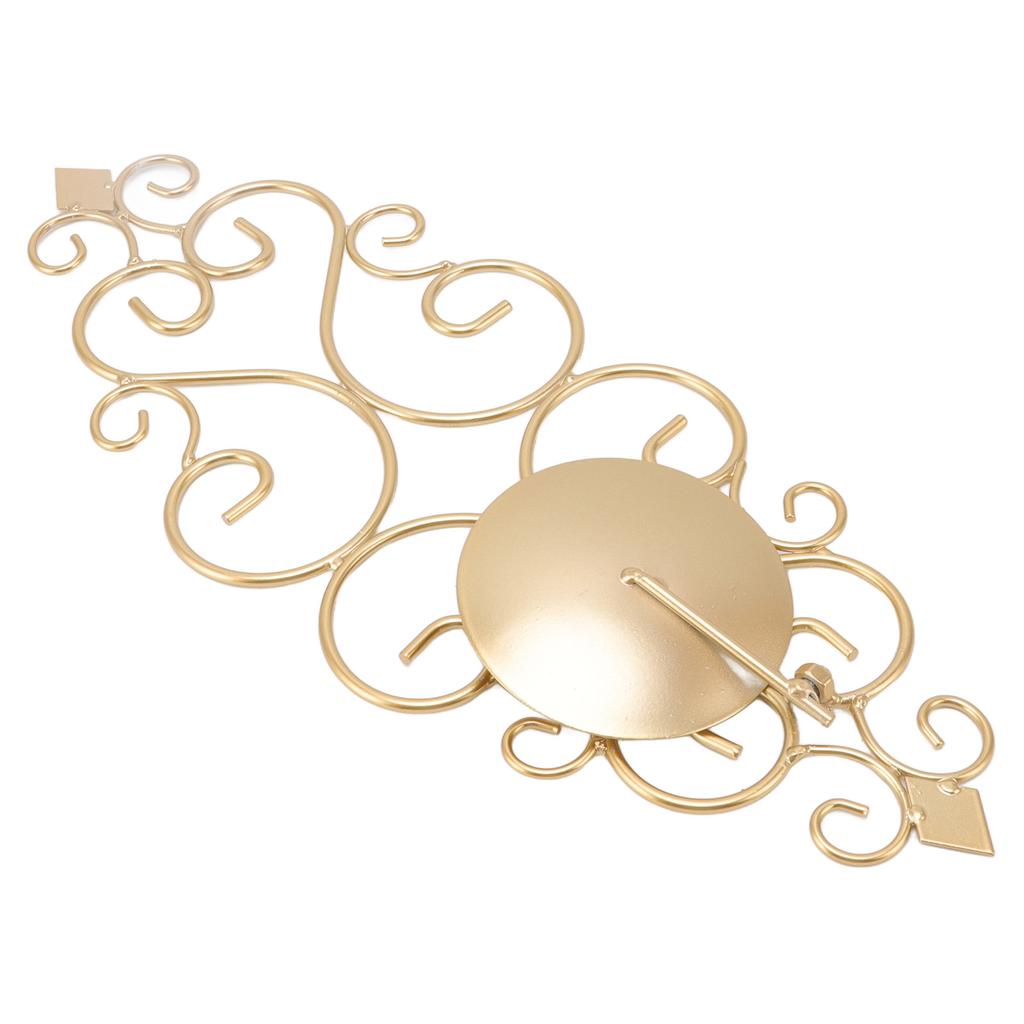 Ljusstake Järn Ljusstake Vikbar Väggmonterad Bas Vägglampa Heminredning för Rum Metall Guld