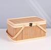 Bamboo Woven Handheld Basket for Mid-Autumn Mooncake and Nut Gifts