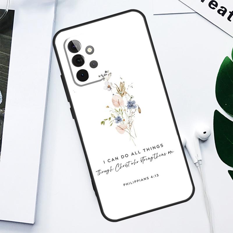 Bible Verse For Samsung Galaxy A52 A22 A32 A54 A34 A14 A55 A35 A15 A53 A33 A13 A05 A06 A16 Phone Case