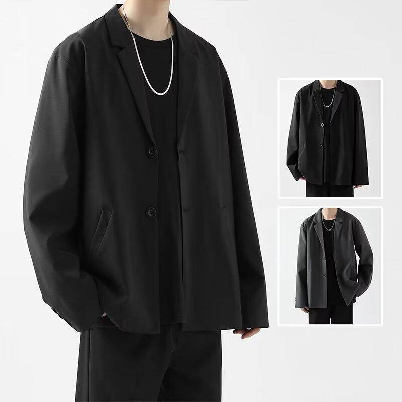 Korean Style Trendy Men's Jacket Handsome Loose Hong Kong Style Suit Jacket Men Spring and Autumn All-Match Leisure Suit