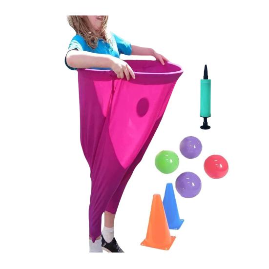 Granny Pants Yard Game Sets Giant Outdoor Games with 4 Bouncy Balls