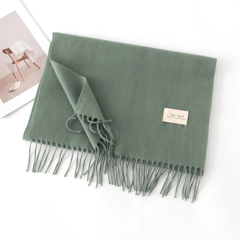 

Осінній шарф для жінок довгий теплий кашеміровий шарф зимовий хіджаб однотонна жіноча шаль накидка жіноча пашміна бандана хустки на голову