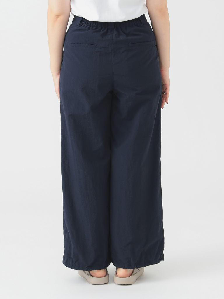 B:MING LIFE STORE by BEAMS Women's Water-Repellent Parachute Pants (Sizes S-M) Navy
