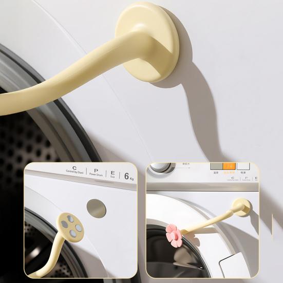 Frontlaster Dørstøtte Vaskemaskin Dørholder med Magnetisk Base Holder Døren Åpen Luktforebygging Avtakbar Tørketrommel Vaskemaskin Stopper