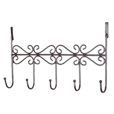 Punch Free Towel Hat Coat Clothes Bag Kitchen Door Hooks Hanger Bathroom Rack