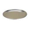 ZISIZ Polished Stainless Steel Round Serving Tray