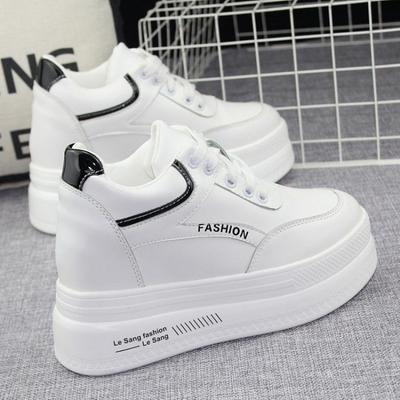 Trendy Vulcanized Women's Shoes 2024 New Versatile Interior Height Increasing Anti Slip Sports and Leisure Women's Shoes Sneaker