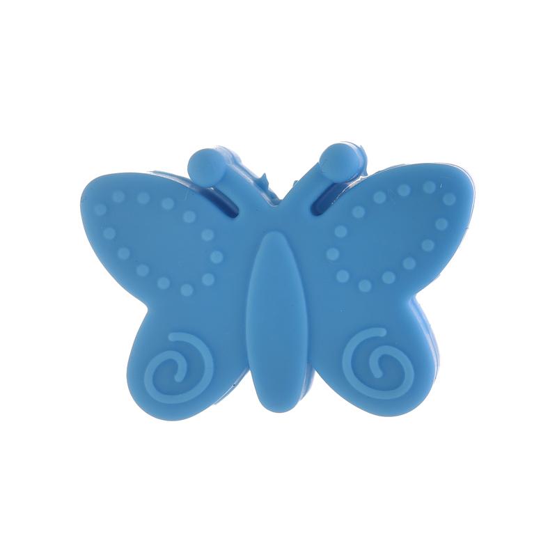 

10Pcs Silicone Beads Cute Butterfly Bow Shape Food Grade Teether Beads DIY Pacifier Chain Necklace Accessories BPA Free темно-синий