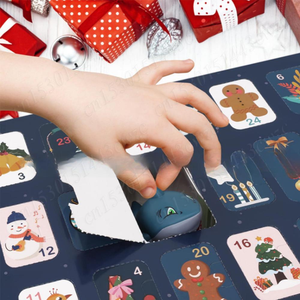 2026 Xmas Countdown Calendar with Pull Back Car Toys Advent Calendar 24 Different Race Cars Calendar Box Christmas Gift For Kids