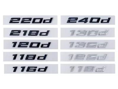 ABS 3D Car Rear Trunk Letter Badge Emblem Exterior for BMW 116d 118d 120d 125d 135d 218d 220d 240d Auto Modification Accessories