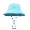 Frayed Edge Cotton Bucket Hat: Summer Sun Protection for Outdoor Travel and Shopping