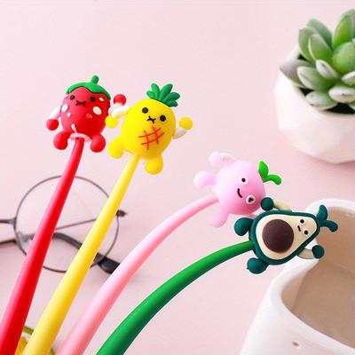 10 stücke 0,5mm niedlichen ausdruck obst shaker gel stift kreative schreibwaren preis geschenk schreiben werkzeug stift