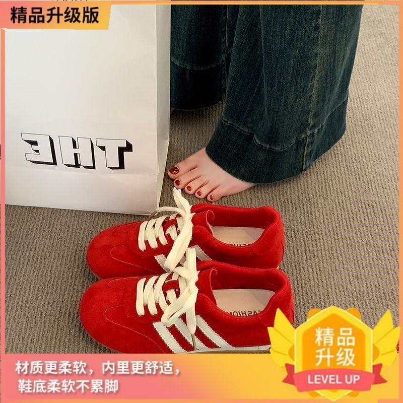 Shoes women's 2025 spring and summer new retro Internet celebrity moral training shoes lightweight and versatile casual and thin flats