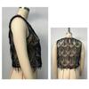 Fringe Crop Top Embroidery Sheer Camisole Chic Sequin Vest Tops  Streetwear
