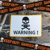 Halloween Isolation Warning Tape Scene Decoration And Props, Halloween European And American Skull Decoration Warning Strip 6m