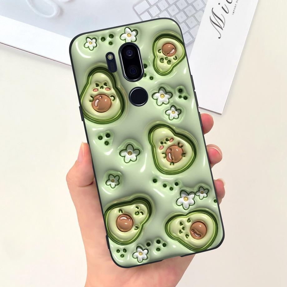 For LG G7 ThinQ G7 Plus Case Luxury Soft Silicone TPU Bumper Phone Cover for LG G6 G6+ Plus Capa Panda Rabbit Goothic Style Case