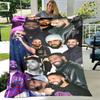 Rapper Drake Coperte Stampate 3D Calda Coperta in Flanella Morbida e Accogliente Coperte da Viaggio Fodere per Letto Regalo di Compleanno