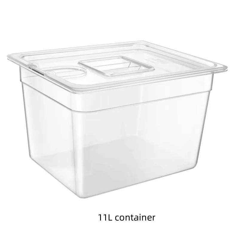 6L 11L Sous Vide Container BPA Free Food Grade PC Hard Plastic Multifunctional Slow Cooker Accessory Durable Easy To Clean