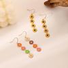Fashion Colorful Daisy Drop Earring Vintage Long Tassel Dangle Earrings for Women Wedding Party Jewelry Gift