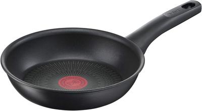 Tefal 20cm Frying Pan, IH and Gas Stove Compatible, "IH Hard Titanium Unlimited Frying Pan," Black G26502