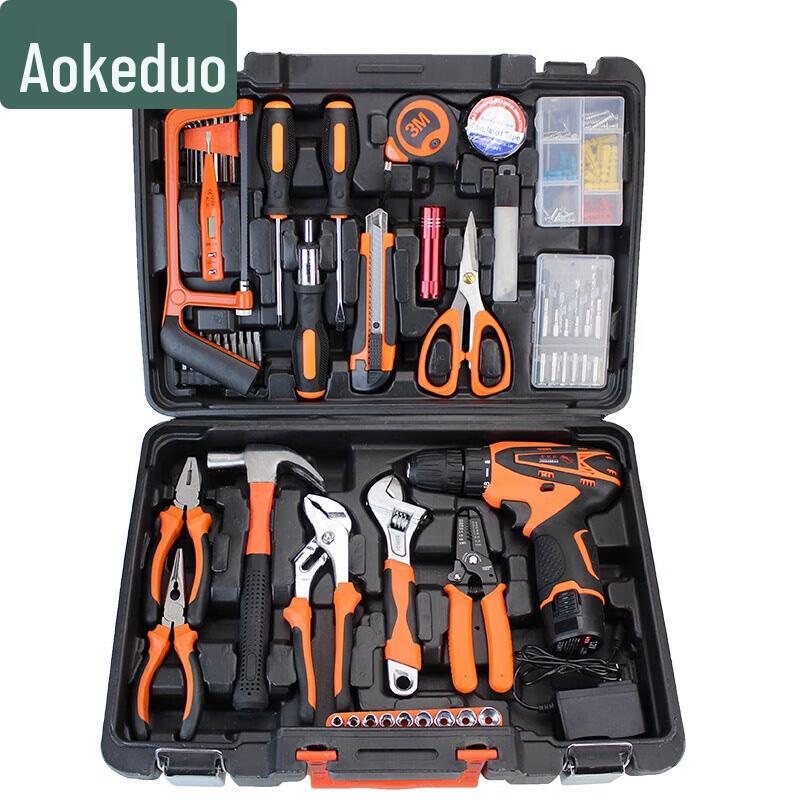 Aokedu Cordless Drill & Hardware Tool Set