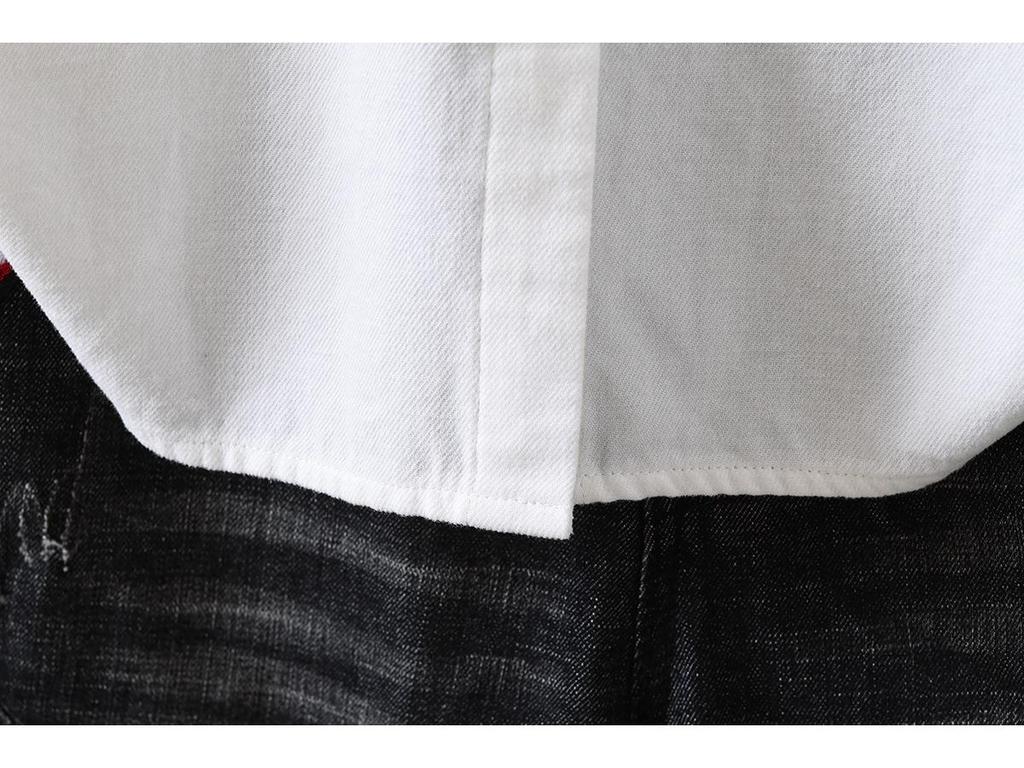 Solid Color Pure Cotton Long Sleeve Unisex Women's Shirt - Japanese Casual Style 