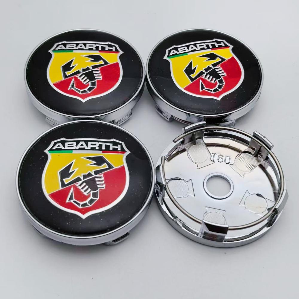 4pcs Scorpion Logo Emblem Badge Car Wheel Center Caps 60MM 56MM Car Wheels Hub Cap Rim Hubcaps Cover Replace Styling Accessories