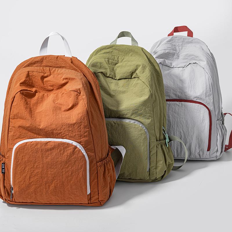 

Unisex Outdoor Travel Backpack Foldable Storage Backpack Large Capacity Sports Bag сірий