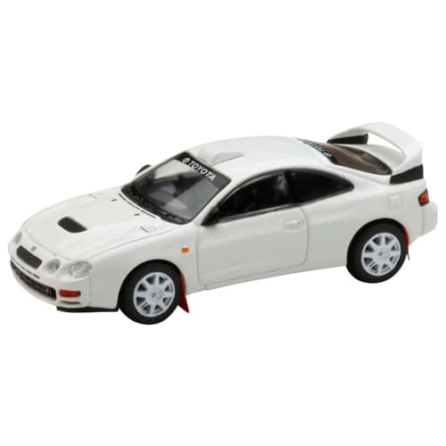 HJ64 1/64 Scale Toyota Celica GT-FOUR WRC Edition (ST205) Custom Version / 8 Spokes Wheel Super White II Finished Product