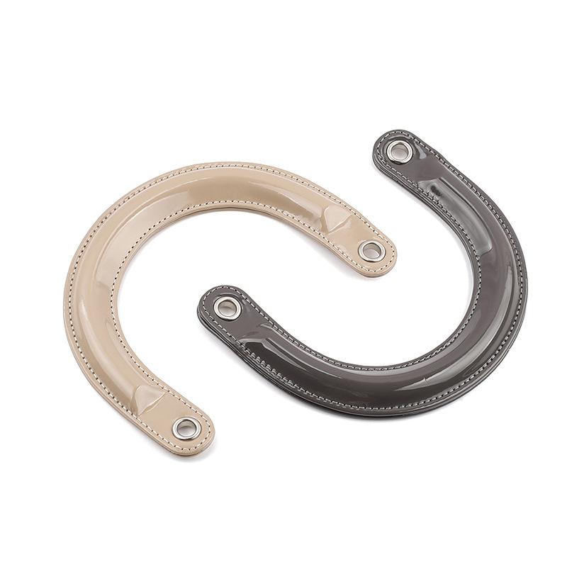 1Pc The New Product Is Suitable for Princess Diana Bag Strap, Arched Bag Strap U-shaped Handle Patent Leather Curved Pu Bag Strap