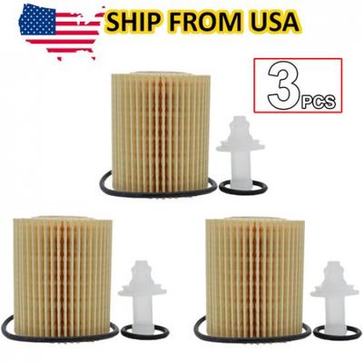 Three (3) Car Oil Filter For Lexus FJ Cruiser GS460 IS350 LS460 3.5L 4.0L 4.6L.
