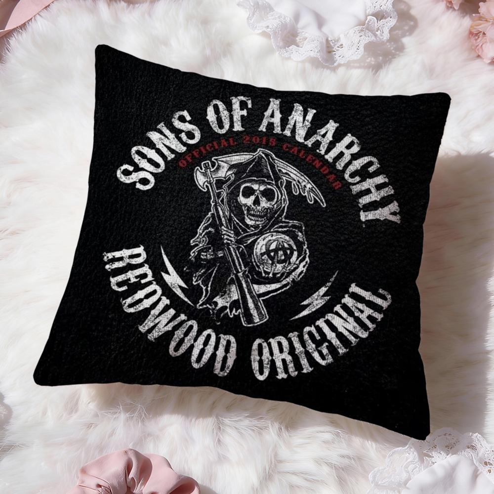 Film S-Sons of AnarchyS Kissenbezug Premium Komfort Wendbare Kissenhülle -Zwei-in-Eins-Design für jeden Raum & Autoinnenraum