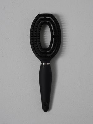 Brosse à cheveux ovale à poils de sanglier et aérée pour démêler et coiffer