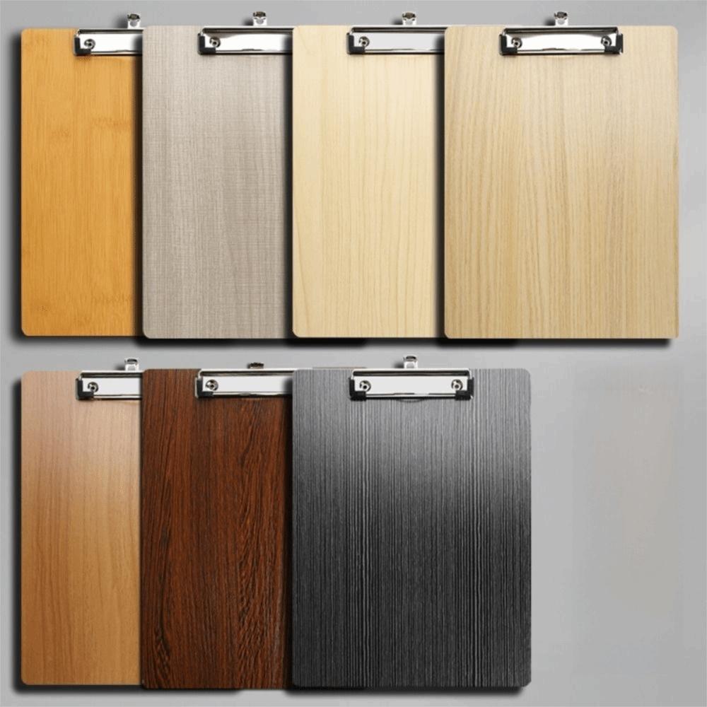 Wooden A4 Memo Folder Hardboard Document Holder Practical Writing Clipboard Student Use