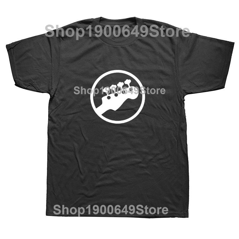 Funny  An Old Man Electric Guitar Bass Graphic New Cotton Short Sleeve Dad T Shirts Cool Musician Guitarist Harajuku Tshirt