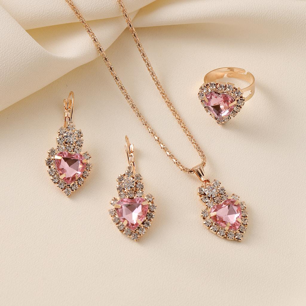 Kärlekshänge halsbandsset enkelt retrostil halsband temperament söt kreativ halskedja kvinnor