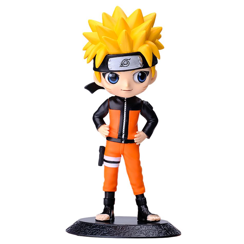 15,5 cm Anime Postać Naruto Uzumaki Naruto Uchiha Sasuke Ręcznie robiony Model PVC Ozdoba Zabawka dla dzieci Periferia Anime Uroczy Prezent