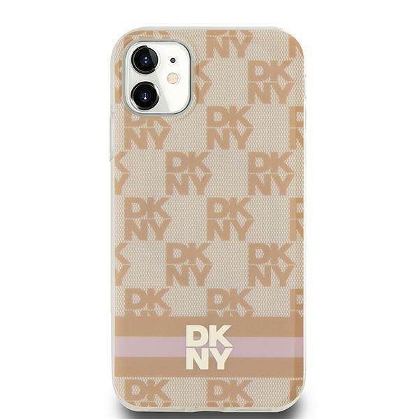 Dkny Dkhmn61Hcptsp Iphone 11 / Xr6.1 Różowy/Pink Hardcase Iml Checkered Mono Pattern & Printed Stripes Magsafe