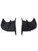 2pcs Motorcycle Side Winglet Wind Fin Spoiler Trim Cover Air Deflector ABS Black