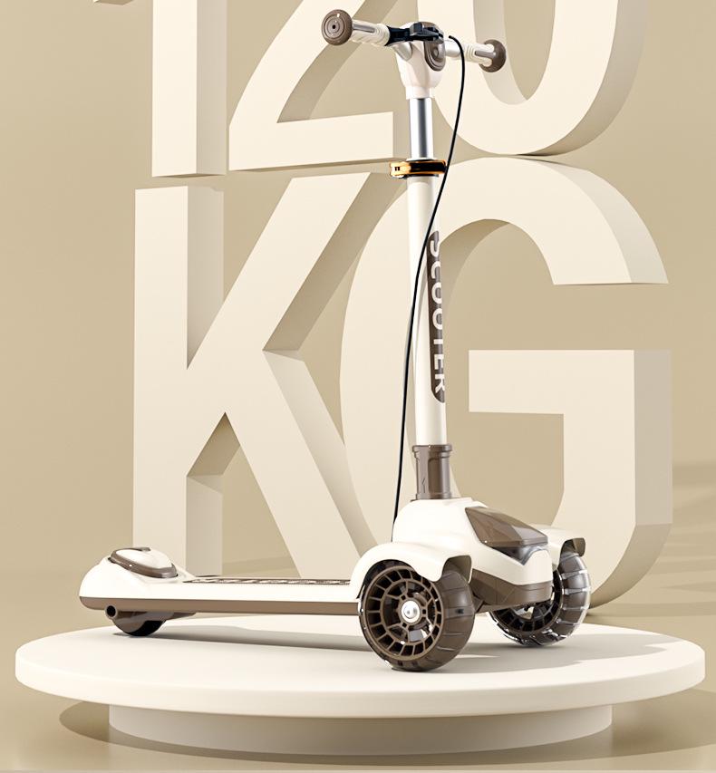 Flashing Three-Wheeled Foldable Kids Scooter for Teens