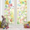 Easter Stickers for Windows Glass Kitchen 2026 New Easter Egg Bunny Decoration Removable Waterproof Holiday Decorations