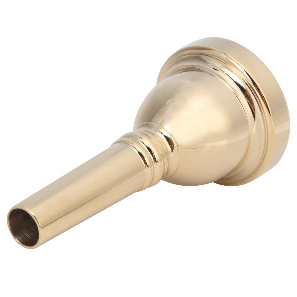 1 2in Horn Mouthpiece Durable Copper Musical Instrument Accessory for Tenor TromboneGold