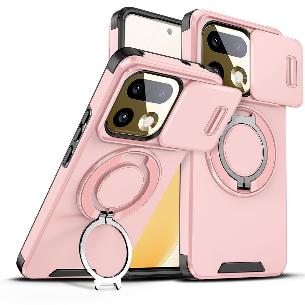 Für Realme 16 Pro + Hülle Realme 16 Pro Handyhülle Realme16 ProPlus Abdeckung Magnetischer Ring Rüstungsgehäuse Magsafe Kabelloses Ladecover