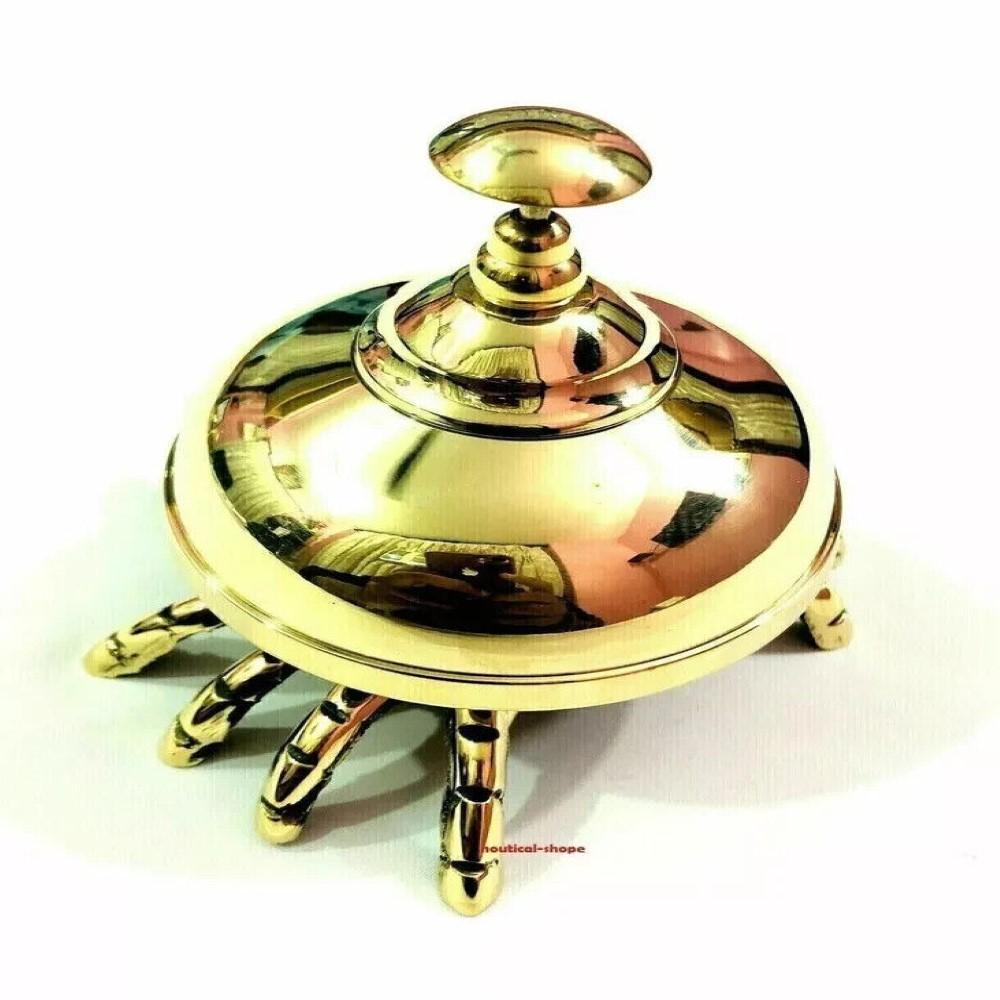 Nautical Brass Antique Crab Reception Calling Bell – 7.62 Cm