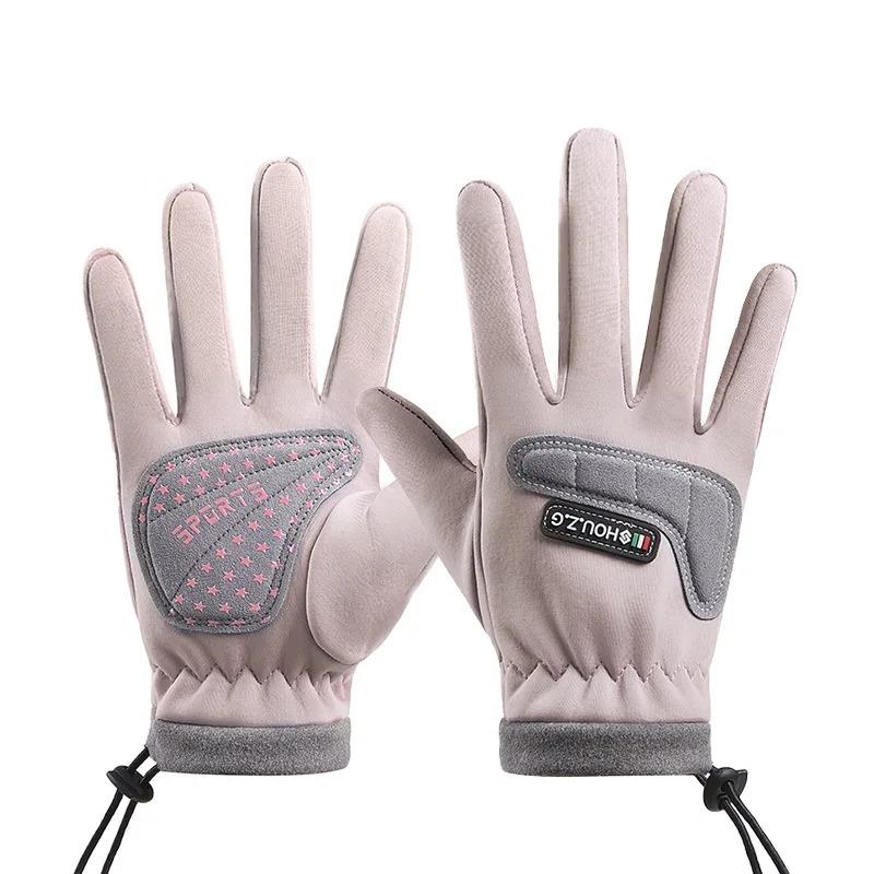 Dětské cyklistické rukavice Podzim Zima Teplé Větruodolné Sportovní rukavice Chlapci Dívky Skateboard Fleecové Lyžařské rukavice Děti.