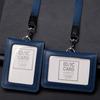 Cowhide Leather Doctors Badge Holder Business Work Card Case Women Men ID Card Holder  Referee