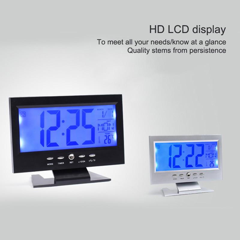 Orologio Digitale Portapenne Con Sveglia E Snooze – Display LCD Con Temperatura E Calendario Perpetuo – Per Scrivania, Soggiorno, Camera Da Letto