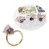Stylish Irregular Druzy Stone Rings Open Finger Rings Adjustable Rings Ornament