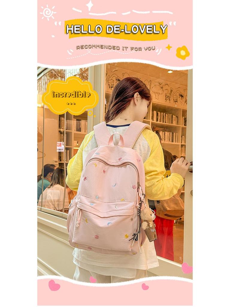 High-Capacity Cute Backpack for Middle & High School Girls