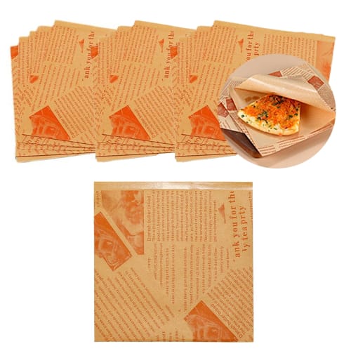 YFFSFDC Burger Bags, Hamburger Wrappers, Disposable Sandwich Wraps, Wax Paper Sheets, Greaseproof Paper, Fried Food Wrapping, Restaurant, Picnic, Part